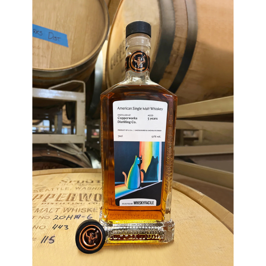 COPPERWORKS 5 Y.O. THE BLACK CAT SERIES (70cl)